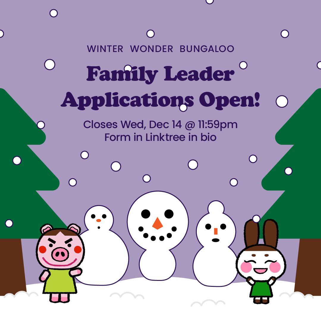 winter wonder bungaloo social graphic family application